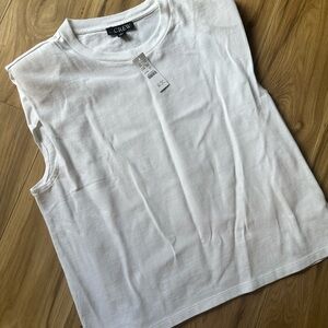 J crew size small white muscle shirt
